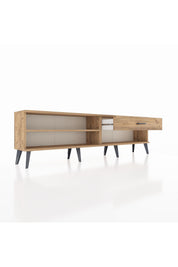 Arges TV Ünitesi Tek Raflı Tek Çekmeceli  176x30x51 Çam-Çam/Çam