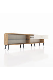 Arges TV Ünitesi Tek Raflı Tek Çekmeceli  176x30x51 Çam-Antrasit/Aytaşı