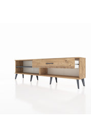 Arges TV Ünitesi Tek Raflı Tek Çekmeceli  176x30x51 Çam-Antrasit/Çam