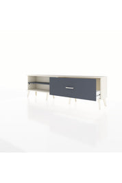 Arges TV Ünitesi Tek Raflı Tek Çekmeceli  176x30x51 Aytaşı-Antrasit/Antrasit