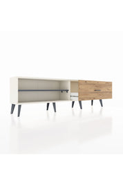 Arges TV Ünitesi Tek Raflı Tek Çekmeceli  176x30x51 Aytaşı-Antrasit/Çam