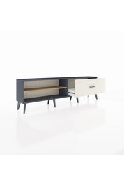 Arges TV Ünitesi Tek Raflı Tek Çekmeceli  176x30x51 Antrasit-Çam/Aytaşı