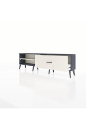 Arges TV Ünitesi Tek Raflı Tek Çekmeceli  176x30x51 Antrasit-Aytaşı/Aytaşı