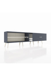 Arges TV Ünitesi Tek Raflı Tek Çekmeceli  176x30x51 Antrasit-Aytaşı/Antrasit