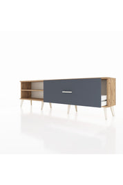 Arges TV Ünitesi Tek Raflı Tek Çekmeceli  176x30x51 Çam-Çam/Antrasit