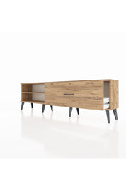 Arges TV Ünitesi Tek Raflı Tek Çekmeceli  176x30x51 Çam-Çam/Çam