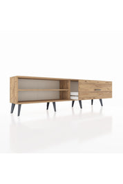 Arges TV Ünitesi Tek Raflı Tek Çekmeceli  176x30x51 Çam-Çam/Çam
