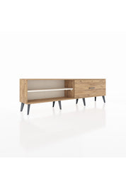 Arges TV Ünitesi Tek Raflı Tek Çekmeceli  176x30x51 Çam-Aytaşı/Çam