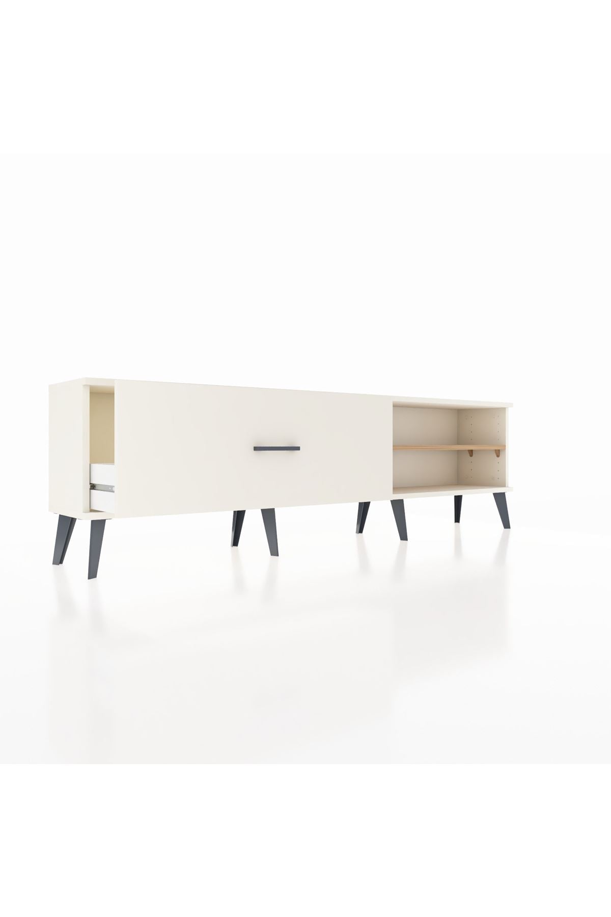 Arges TV Ünitesi Tek Raflı Tek Çekmeceli  176x30x51 Aytaşı-Çam/Aytaşı