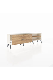 Arges TV Ünitesi Tek Raflı Tek Çekmeceli  176x30x51 Aytaşı-Çam/Çam