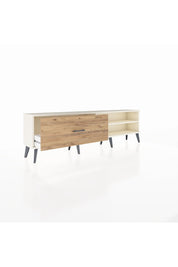 Arges TV Ünitesi Tek Raflı Tek Çekmeceli  176x30x51 Aytaşı-Aytaşı/Çam