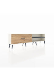 Arges TV Ünitesi Tek Raflı Tek Çekmeceli  176x30x51 Aytaşı-Antrasit/Çam