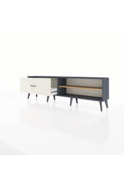 Arges TV Ünitesi Tek Raflı Tek Çekmeceli  176x30x51 Antrasit-Çam/Aytaşı