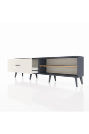 Arges TV Ünitesi Tek Raflı Tek Çekmeceli  176x30x51 Antrasit-Çam/Aytaşı