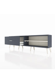 Arges TV Ünitesi Tek Raflı Tek Çekmeceli  176x30x51 Antrasit-Aytaşı/Antrasit