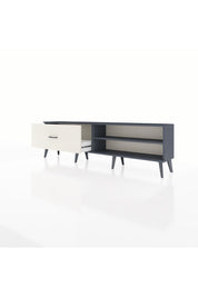 Arges TV Ünitesi Tek Raflı Tek Çekmeceli  176x30x51 Antrasit-Antrasit/Aytaşı