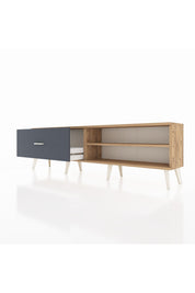 Arges TV Ünitesi Tek Raflı Tek Çekmeceli  176x30x51 Çam-Çam/Antrasit