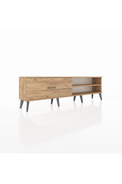 Arges TV Ünitesi Tek Raflı Tek Çekmeceli  176x30x51 Çam-Çam/Çam