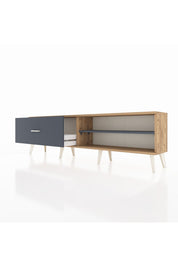 Arges TV Ünitesi Tek Raflı Tek Çekmeceli  176x30x51 Çam-Antrasit/Antrasit