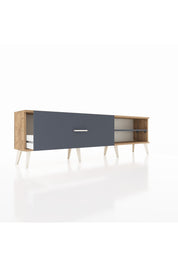 Arges TV Ünitesi Tek Raflı Tek Çekmeceli  176x30x51 Çam-Antrasit/Antrasit