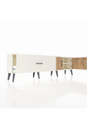 Arges TV Ünitesi Tek Raflı Tek Çekmeceli 2 Kapaklı 176x30x51 Aytaşı-Çam/Aytaşı