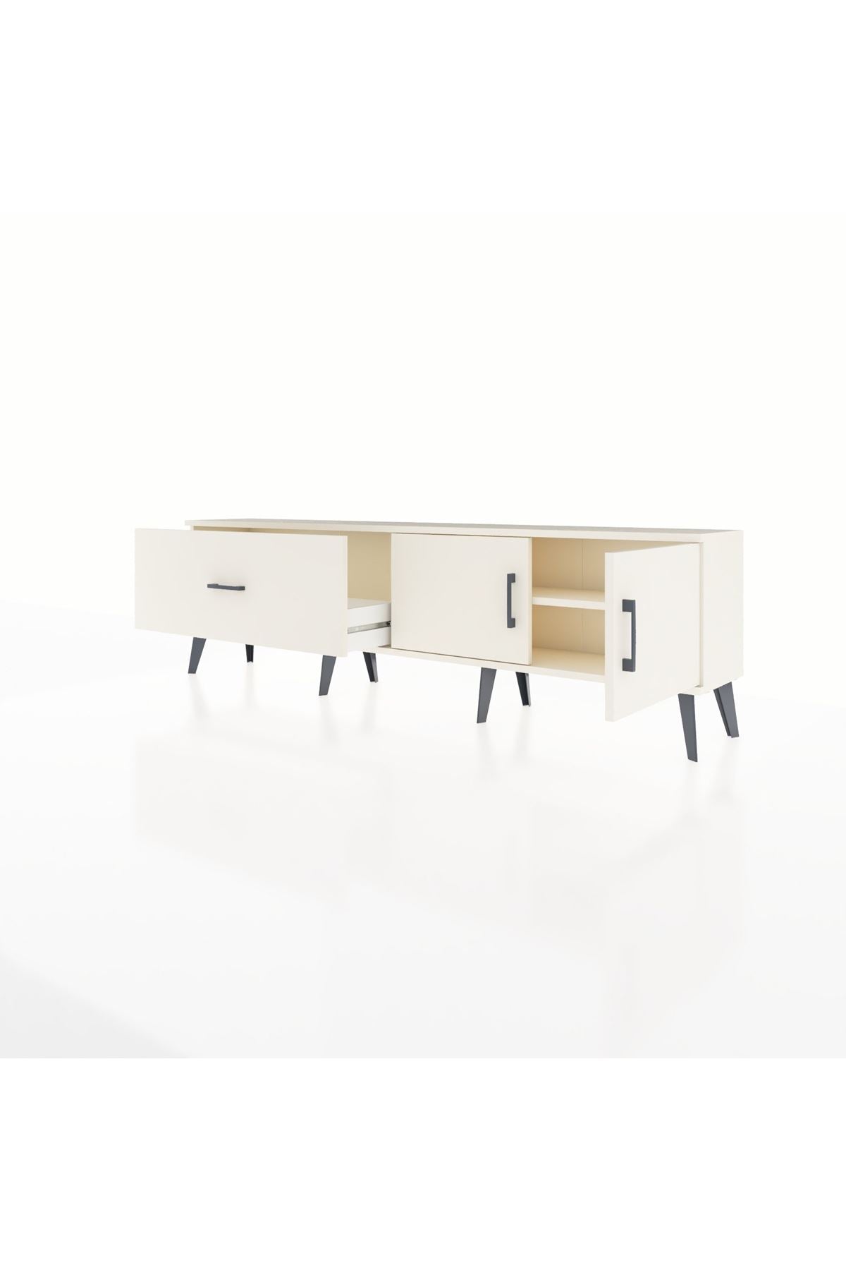 Arges TV Ünitesi Tek Raflı Tek Çekmeceli 2 Kapaklı 176x30x51 Aytaşı-Aytaşı/Aytaşı