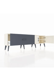 Arges TV Ünitesi Tek Raflı Tek Çekmeceli 2 Kapaklı 176x30x51 Aytaşı-Aytaşı/Antrasit