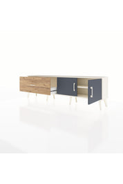 Arges TV Ünitesi Tek Raflı Tek Çekmeceli 2 Kapaklı 176x30x51 Aytaşı-Antrasit/Çam