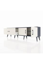 Arges TV Ünitesi Tek Raflı Tek Çekmeceli 2 Kapaklı 176x30x51 Antrasit-Aytaşı/Aytaşı