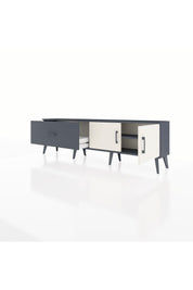 Arges TV Ünitesi Tek Raflı Tek Çekmeceli 2 Kapaklı 176x30x51 Antrasit-Aytaşı/Antrasit