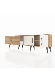 Arges TV Ünitesi Tek Raflı Tek Çekmeceli 2 Kapaklı 176x30x51 Çam-Aytaşı/Çam