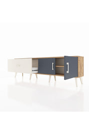 Arges TV Ünitesi Tek Raflı Tek Çekmeceli 2 Kapaklı 176x30x51 Çam-Antrasit/Aytaşı