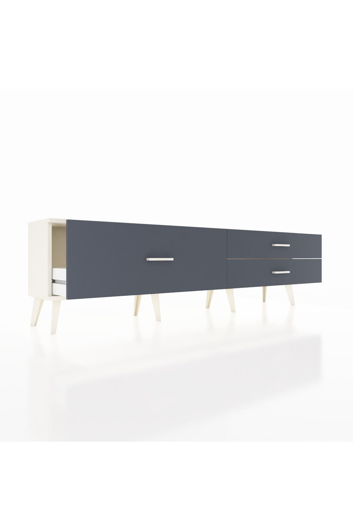 Arges TV Ünitesi 3 Çekmeceli  176x30x51 Aytaşı-Aytaşı/Antrasit