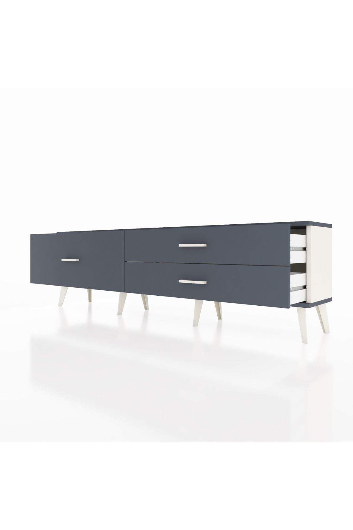 Arges TV Ünitesi 3 Çekmeceli  176x30x51 Aytaşı-Antrasit/Antrasit