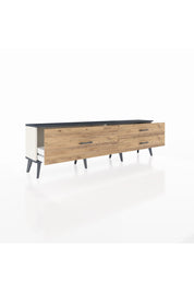 Arges TV Ünitesi 3 Çekmeceli  176x30x51 Aytaşı-Antrasit/Çam