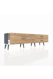 Arges TV Ünitesi 3 Çekmeceli  176x30x51 Antrasit-Aytaşı/Çam