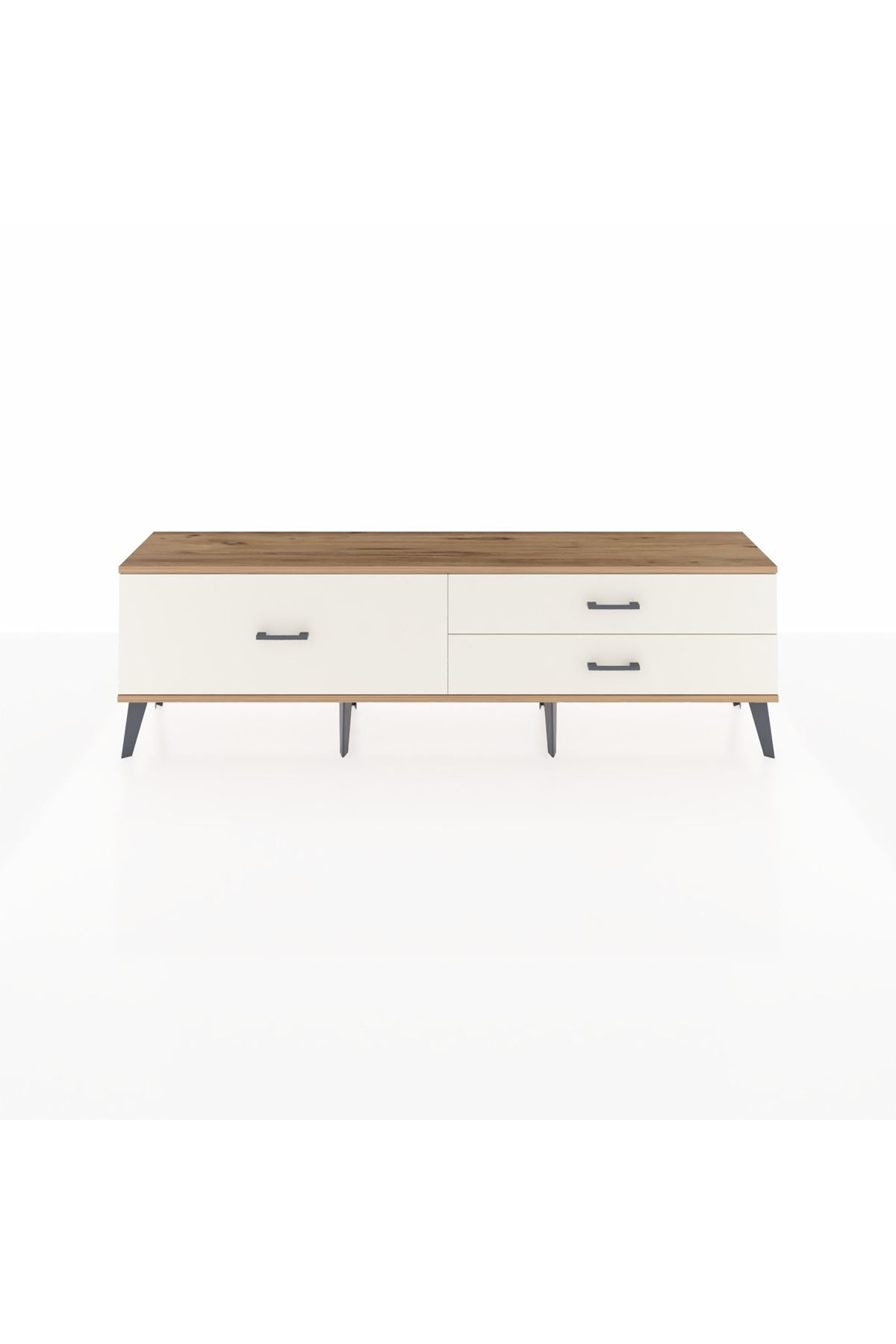 Arges TV Ünitesi 3 Çekmeceli  176x30x51 Çam-Çam/Aytaşı