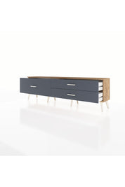 Arges TV Ünitesi 3 Çekmeceli  176x30x51 Çam-Çam/Antrasit