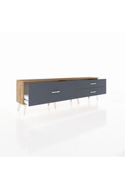Arges TV Ünitesi 3 Çekmeceli  176x30x51 Çam-Çam/Antrasit