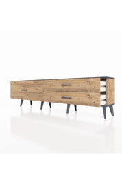 Arges TV Ünitesi 3 Çekmeceli  176x30x51 Çam-Antrasit/Çam