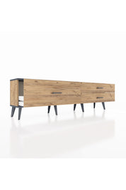 Arges TV Ünitesi 3 Çekmeceli  176x30x51 Çam-Antrasit/Çam