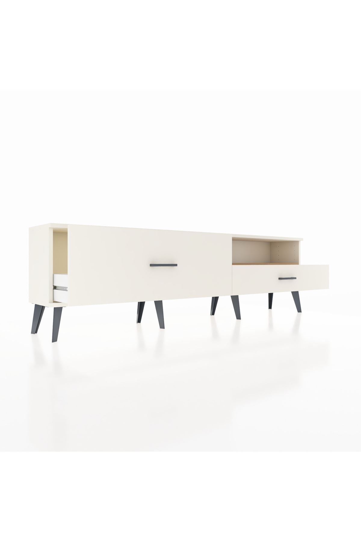 Arges TV Ünitesi Tek Raflı 2 Çekmeceli  176x30x51 Aytaşı-Çam/Aytaşı