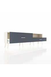 Arges TV Ünitesi Tek Raflı 2 Çekmeceli  176x30x51 Aytaşı-Çam/Antrasit