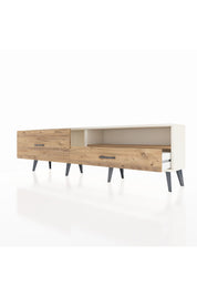 Arges TV Ünitesi Tek Raflı 2 Çekmeceli  176x30x51 Aytaşı-Çam/Çam