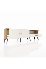 Arges TV Ünitesi Tek Raflı 2 Çekmeceli  176x30x51 Çam-Çam/Aytaşı