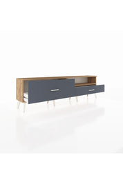 Arges TV Ünitesi Tek Raflı 2 Çekmeceli  176x30x51 Çam-Çam/Antrasit