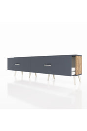 Arges TV Ünitesi 2 Çekmeceli  176x30x51 Çam-Antrasit/Antrasit