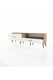 Arges TV Ünitesi Tek Raflı 2 Çekmeceli  176x30x51 Çam-Antrasit/Aytaşı