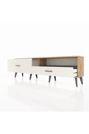 Arges TV Ünitesi Tek Raflı 2 Çekmeceli  176x30x51 Çam-Antrasit/Aytaşı