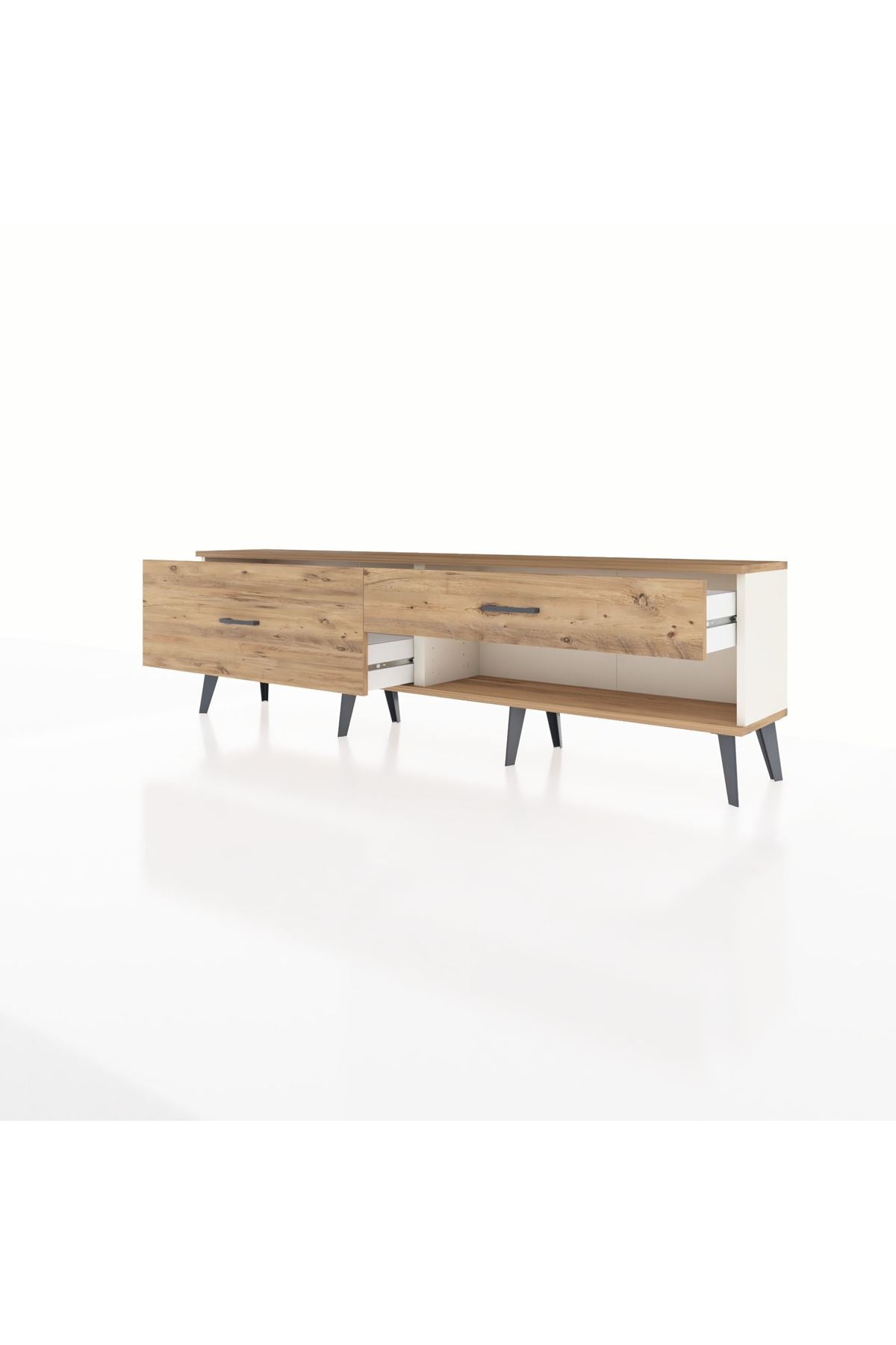 Arges TV Ünitesi 2 Çekmeceli  176x30x51 Aytaşı-Çam/Çam